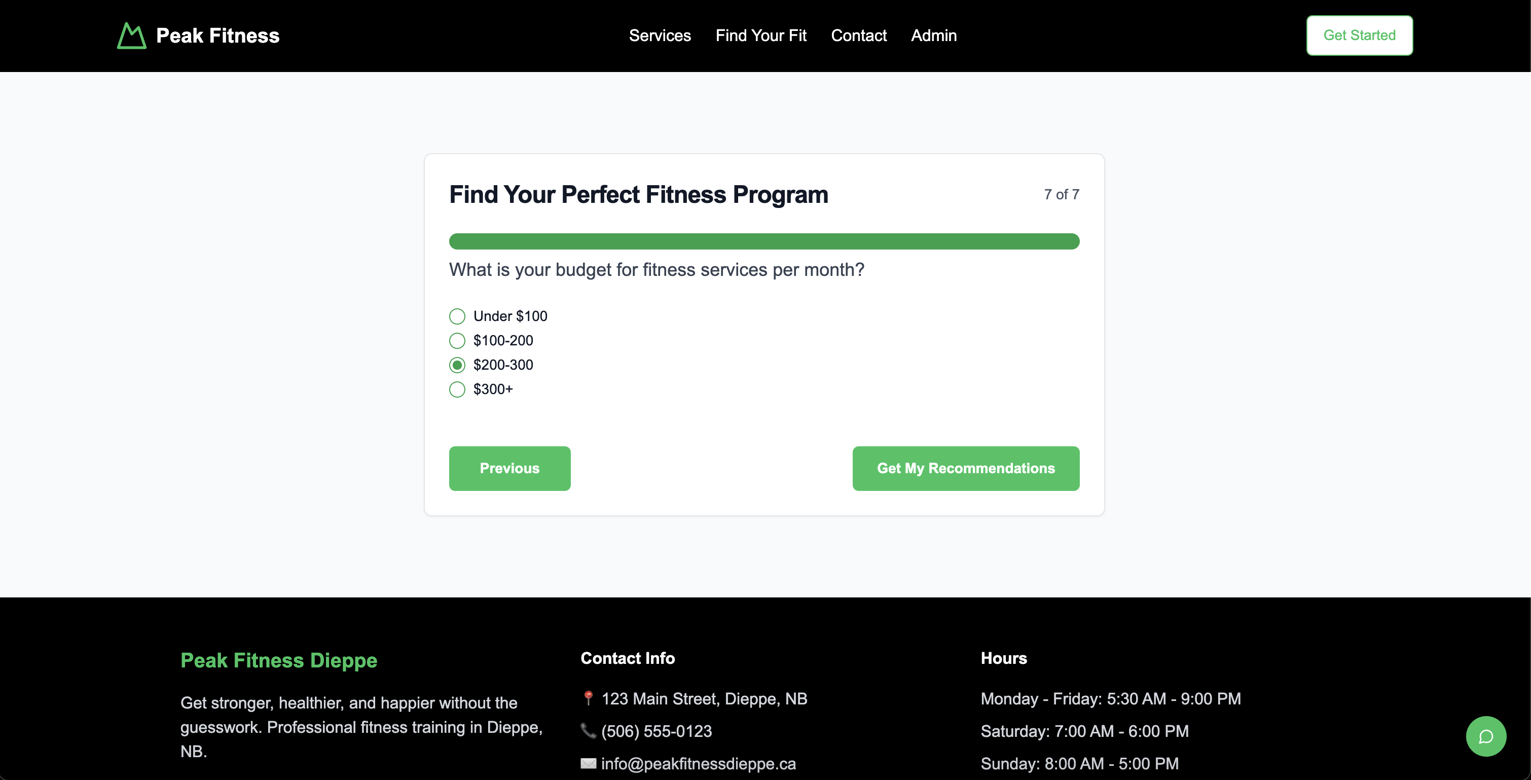 Fitness platform screenshot 3
